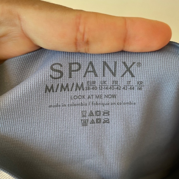 SPANX EcoCare Look At Me Now Tie Dye Deep Blue tummy control Legging NWT - Picture 10 of 10